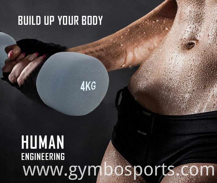 Popular Sale Gym Bodybuilding Equipment Custom Plastic Coated Dumbbell